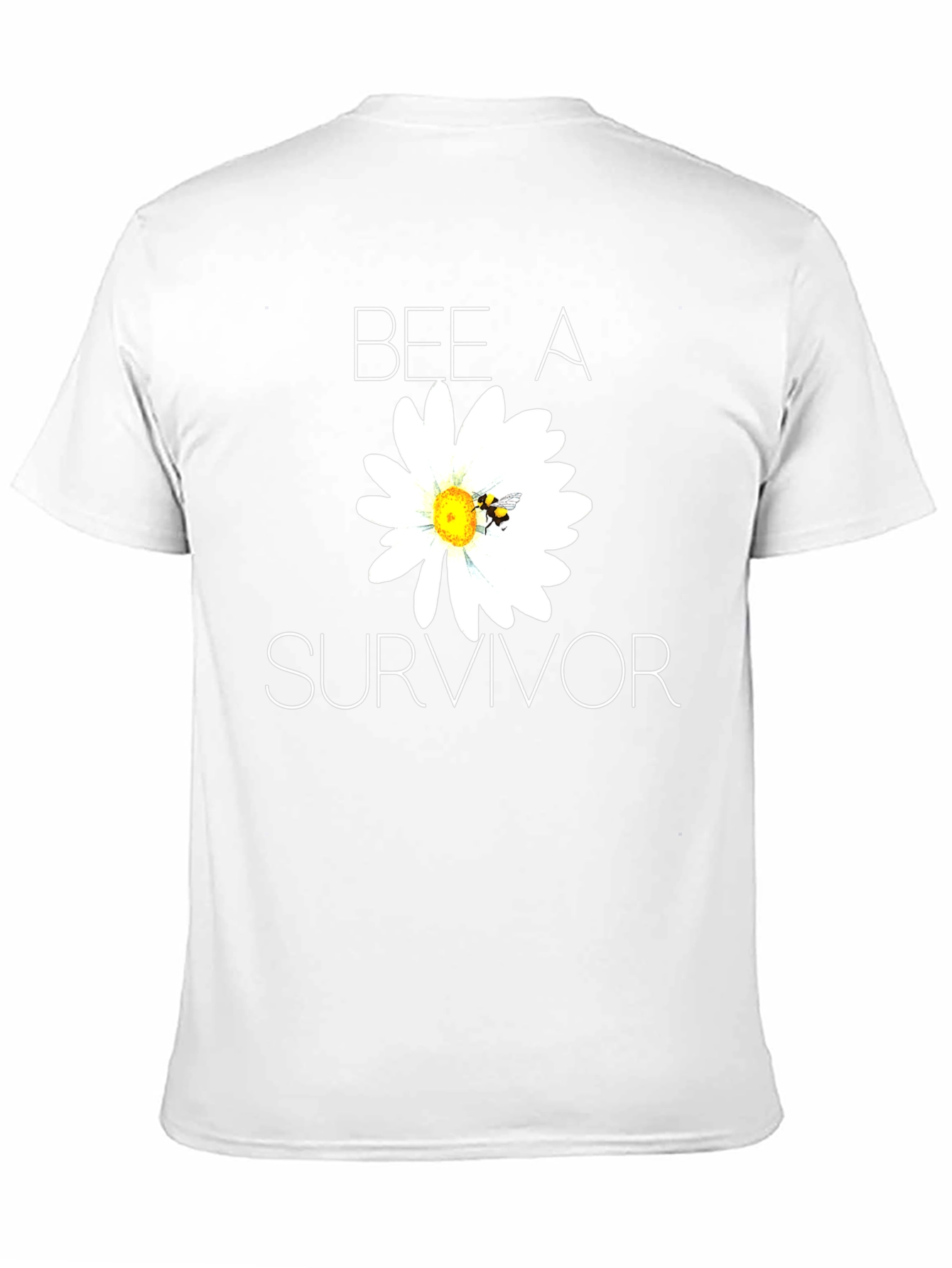 Bee A Survivor T-Shirt - Black Cotton Blend