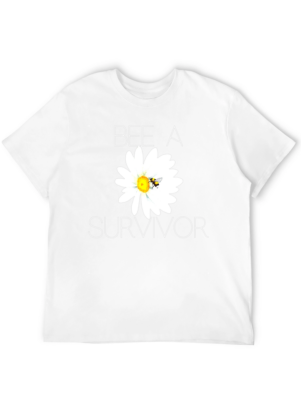 Bee A Survivor T-Shirt - Black Cotton Blend