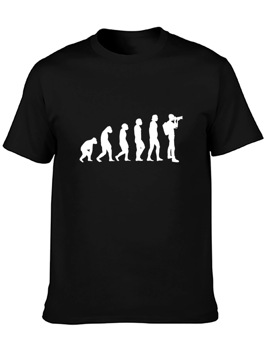 Evolution of Photographer Black T-Shirt