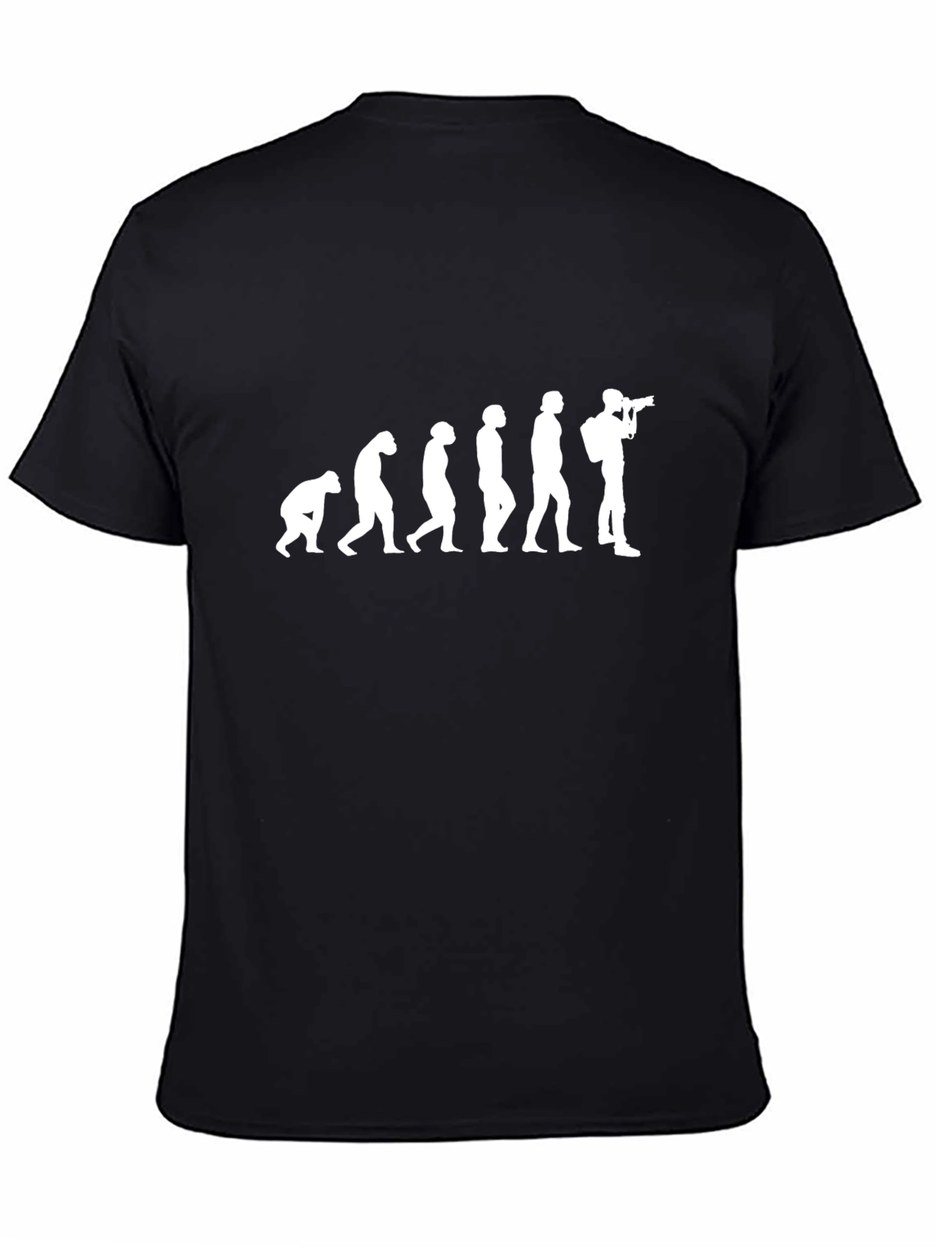 Evolution of Photographer Black T-Shirt
