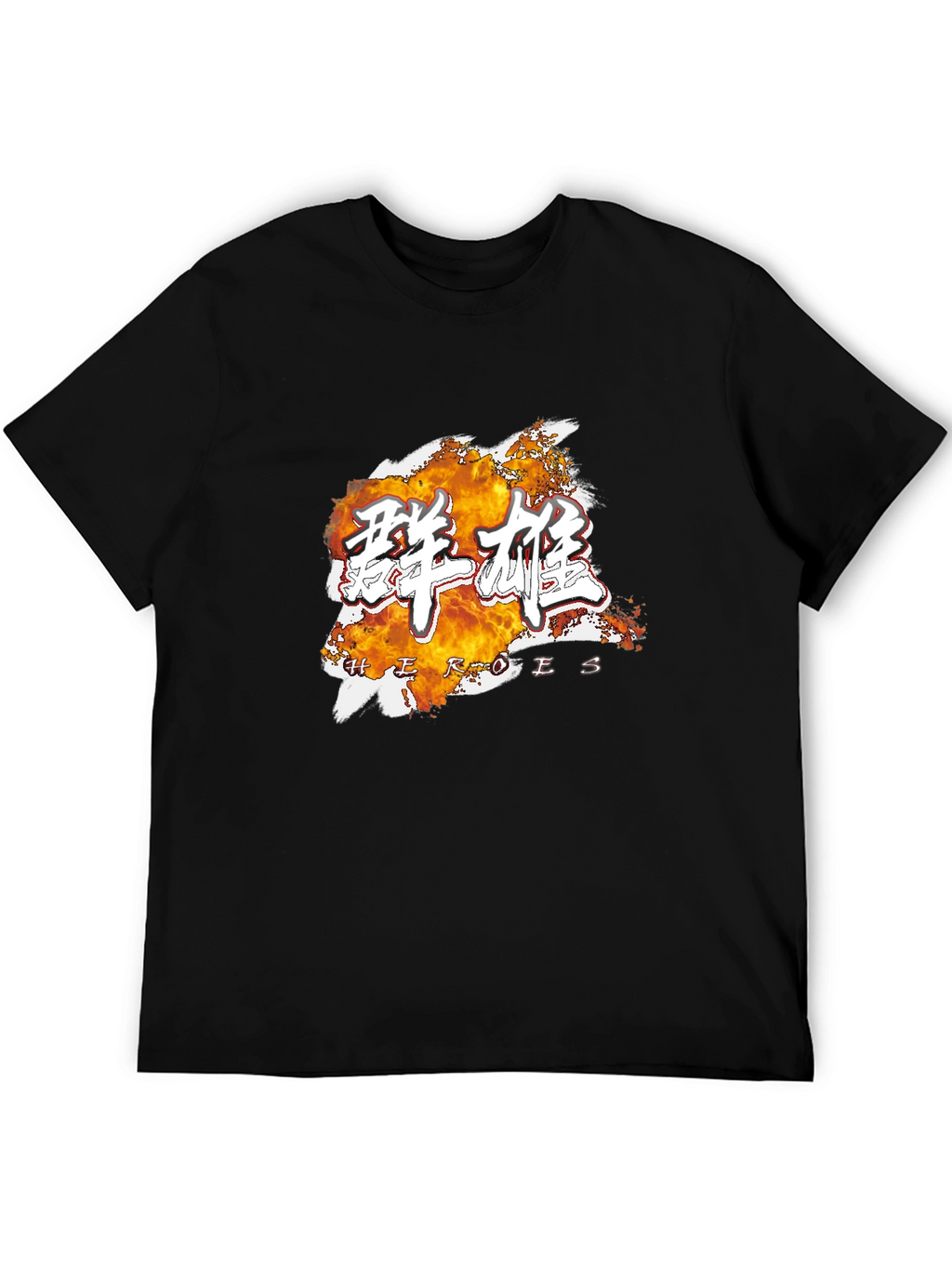 Heroes Graphic Tee - Stylish Black Cotton T-Shirt