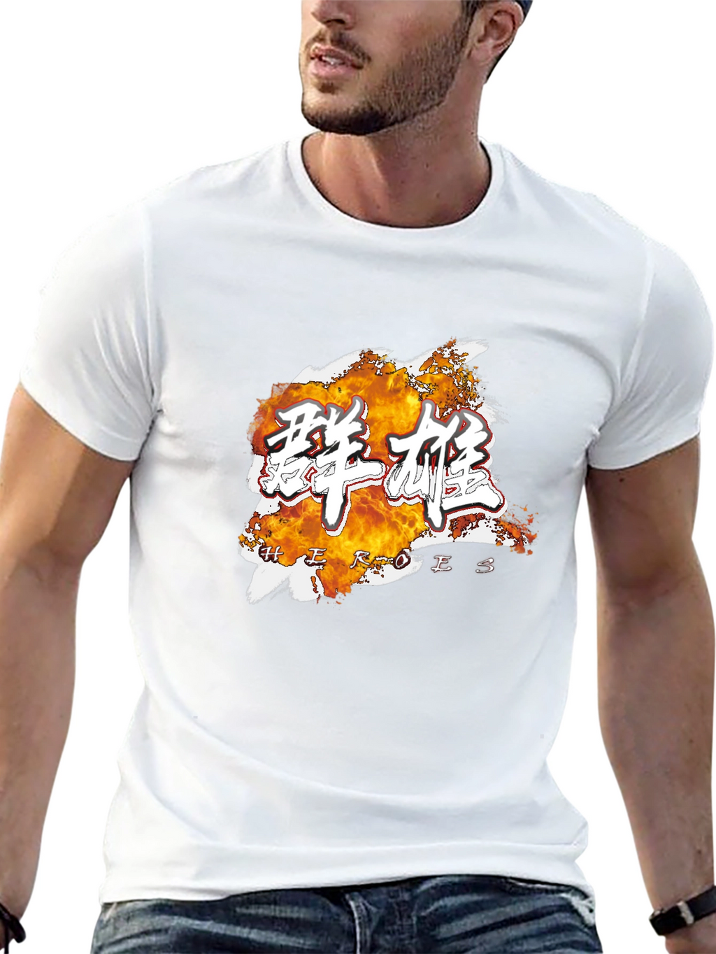 Heroes Graphic Tee - Stylish Black Cotton T-Shirt