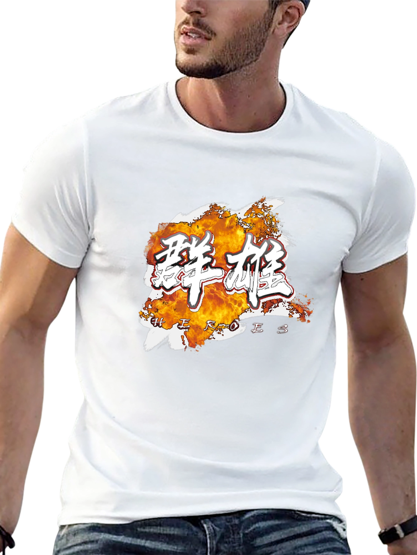 Heroes Graphic Tee - Stylish Black Cotton T-Shirt