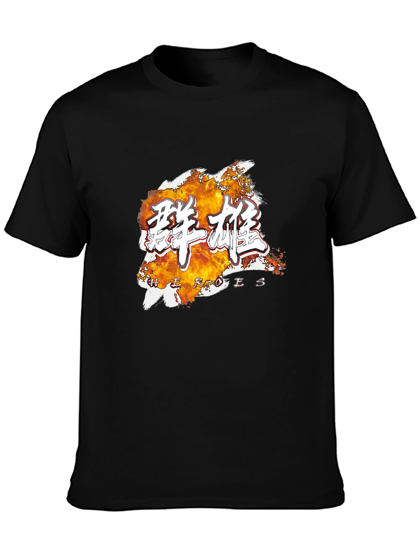 Heroes Graphic Tee - Stylish Black Cotton T-Shirt