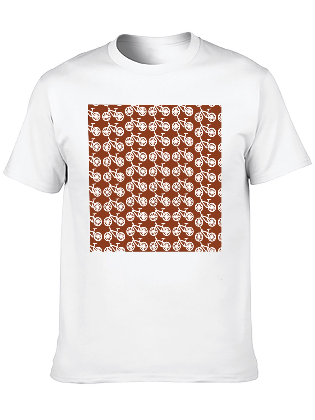 Bike Pattern T-Shirt - Unique Graphic Tee