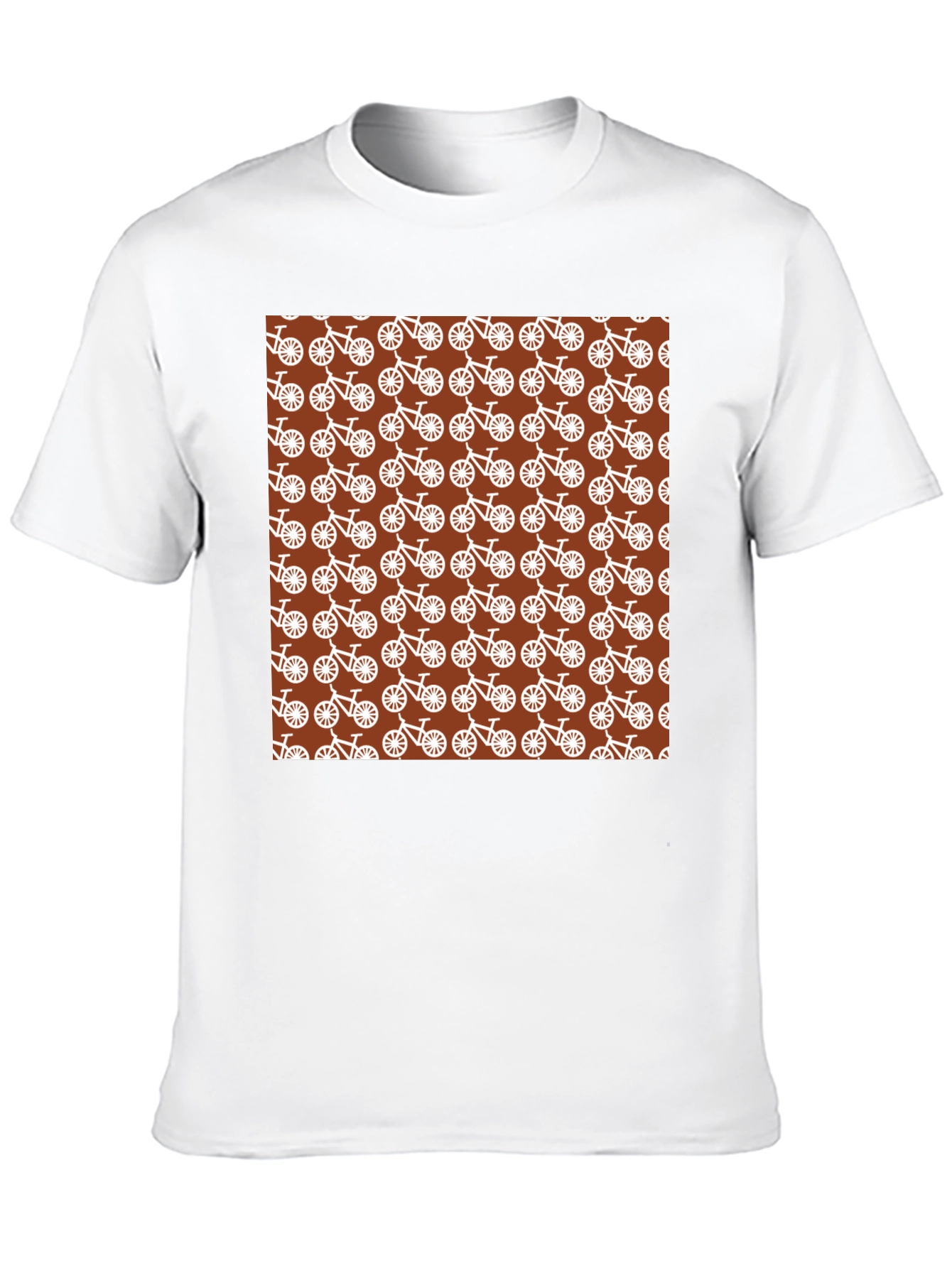 Bike Pattern T-Shirt - Unique Graphic Tee