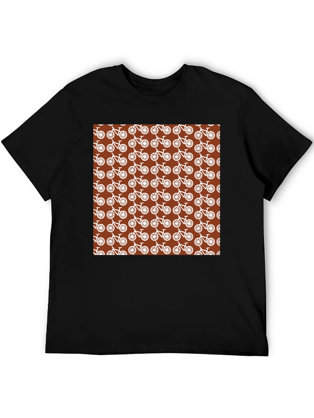 Bike Pattern T-Shirt - Unique Graphic Tee