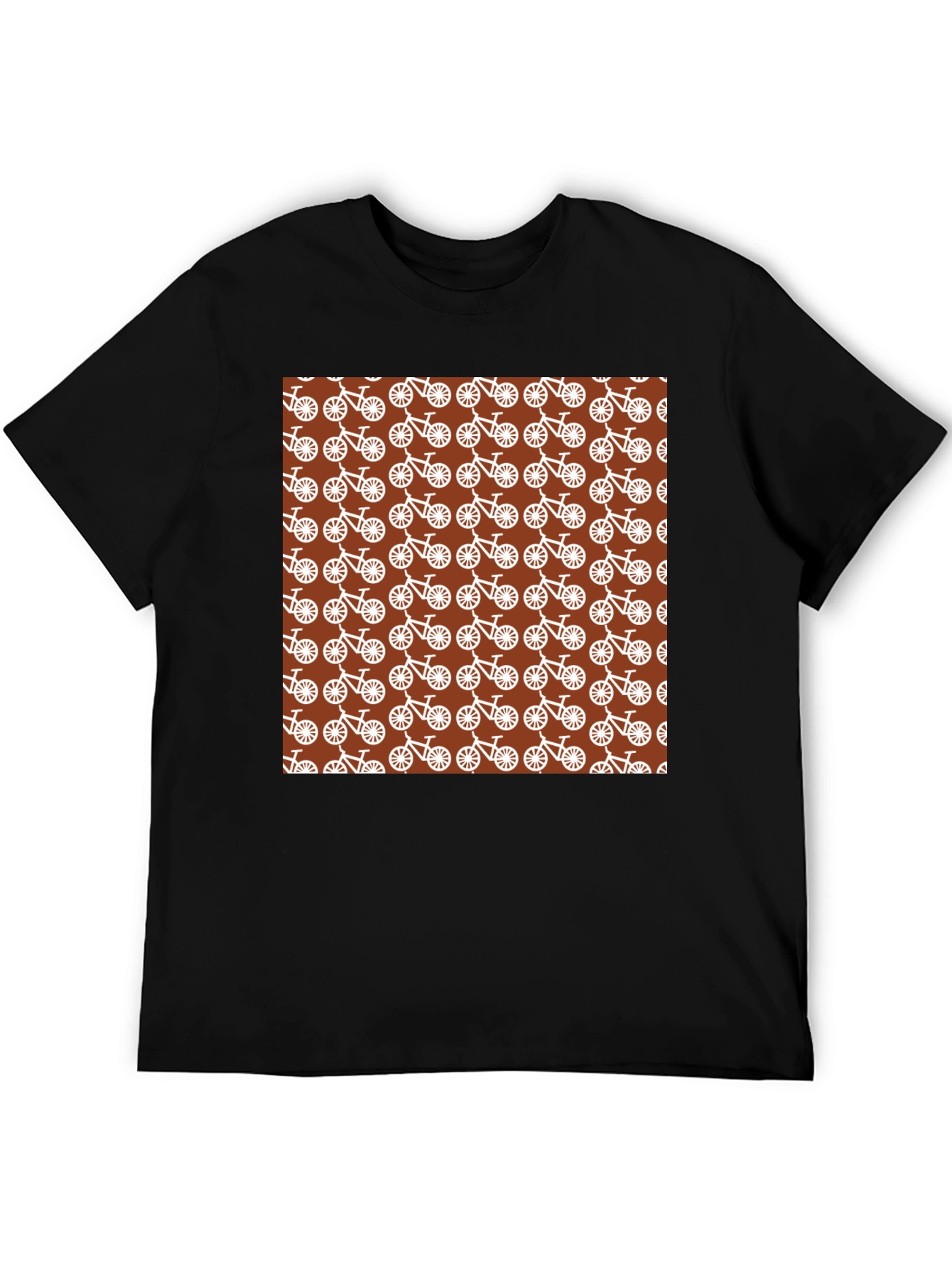 Bike Pattern T-Shirt - Unique Graphic Tee