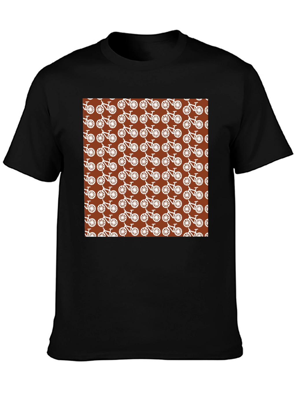 Bike Pattern T-Shirt - Unique Graphic Tee