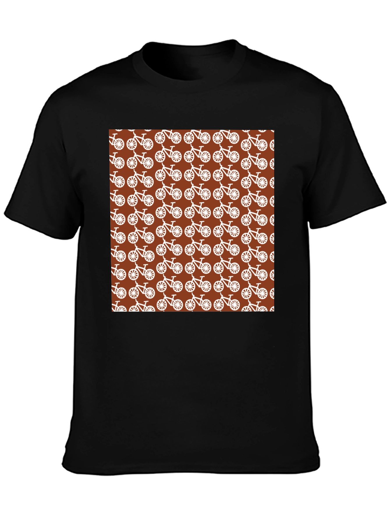Bike Pattern T-Shirt - Unique Graphic Tee