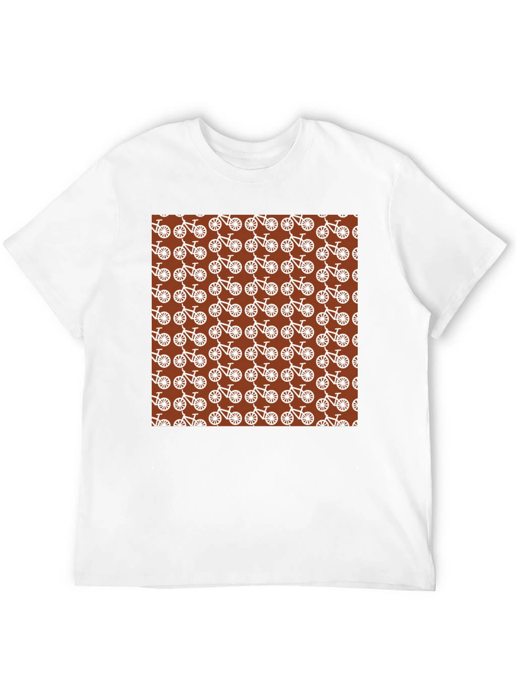 Bike Pattern T-Shirt - Unique Graphic Tee