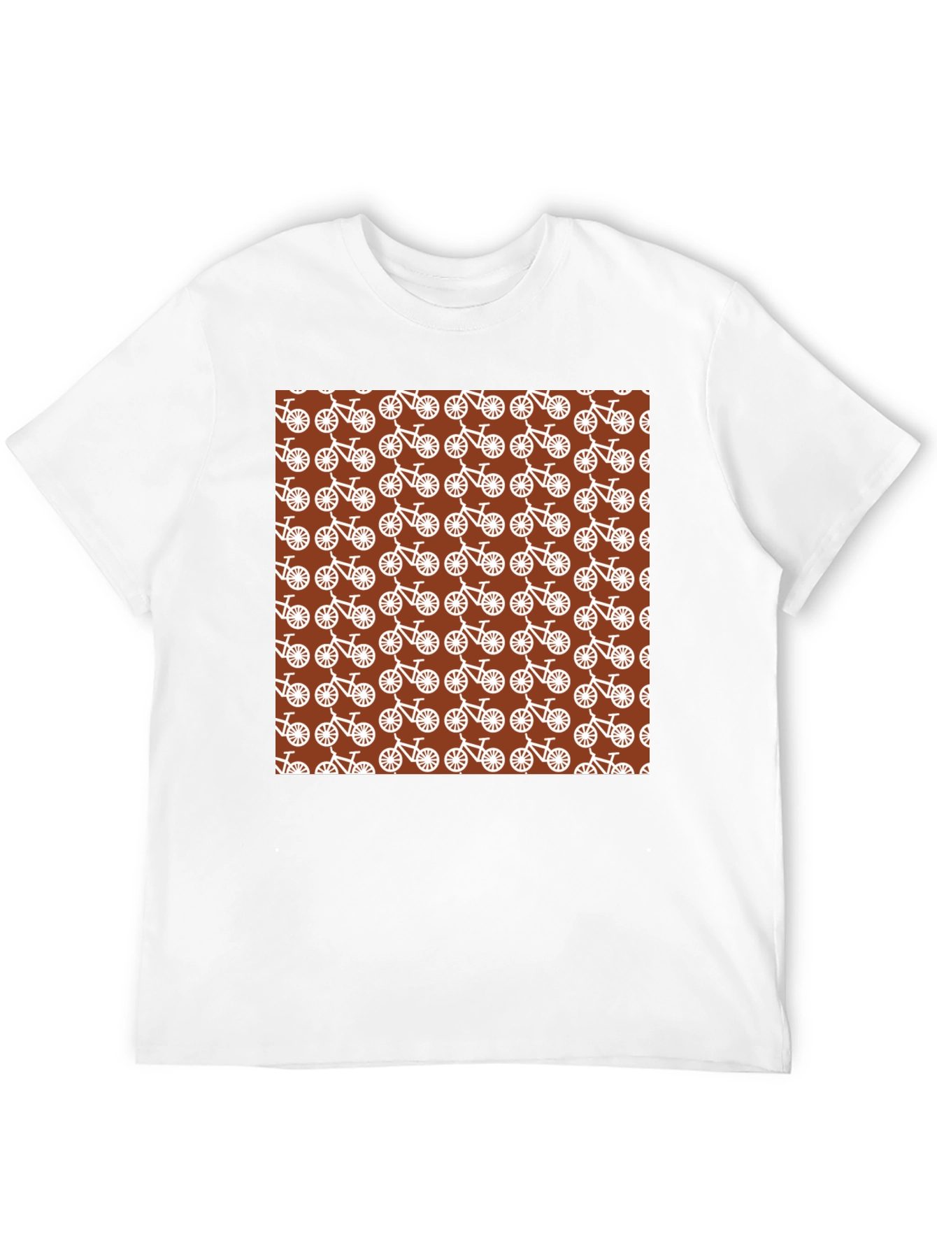 Bike Pattern T-Shirt - Unique Graphic Tee