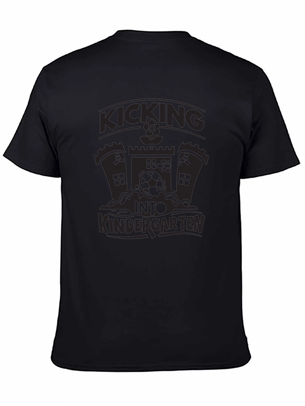 Kicking Into Kindergarten Black T-Shirt