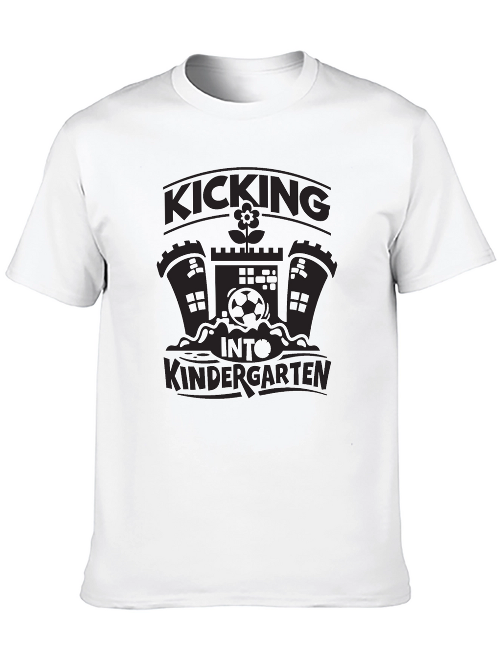 Kicking Into Kindergarten Black T-Shirt