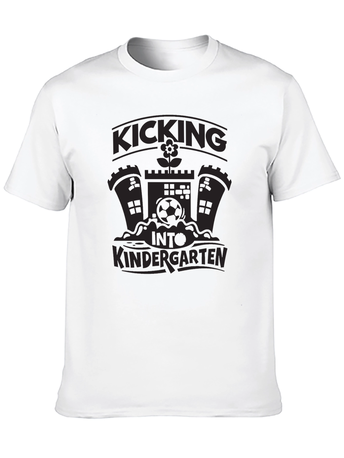 Kicking Into Kindergarten Black T-Shirt