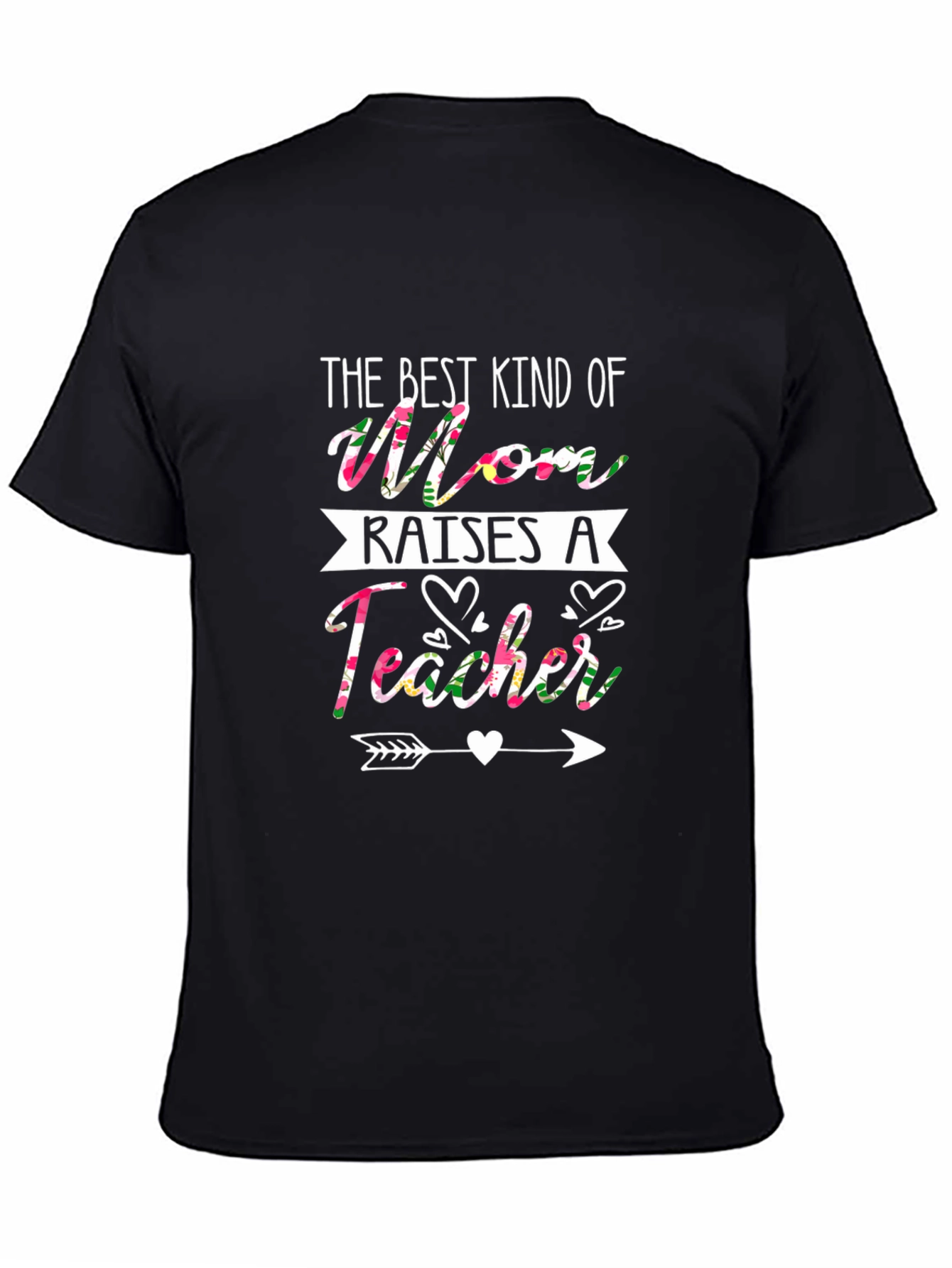 Floral Mom Raises a Teacher T-Shirt