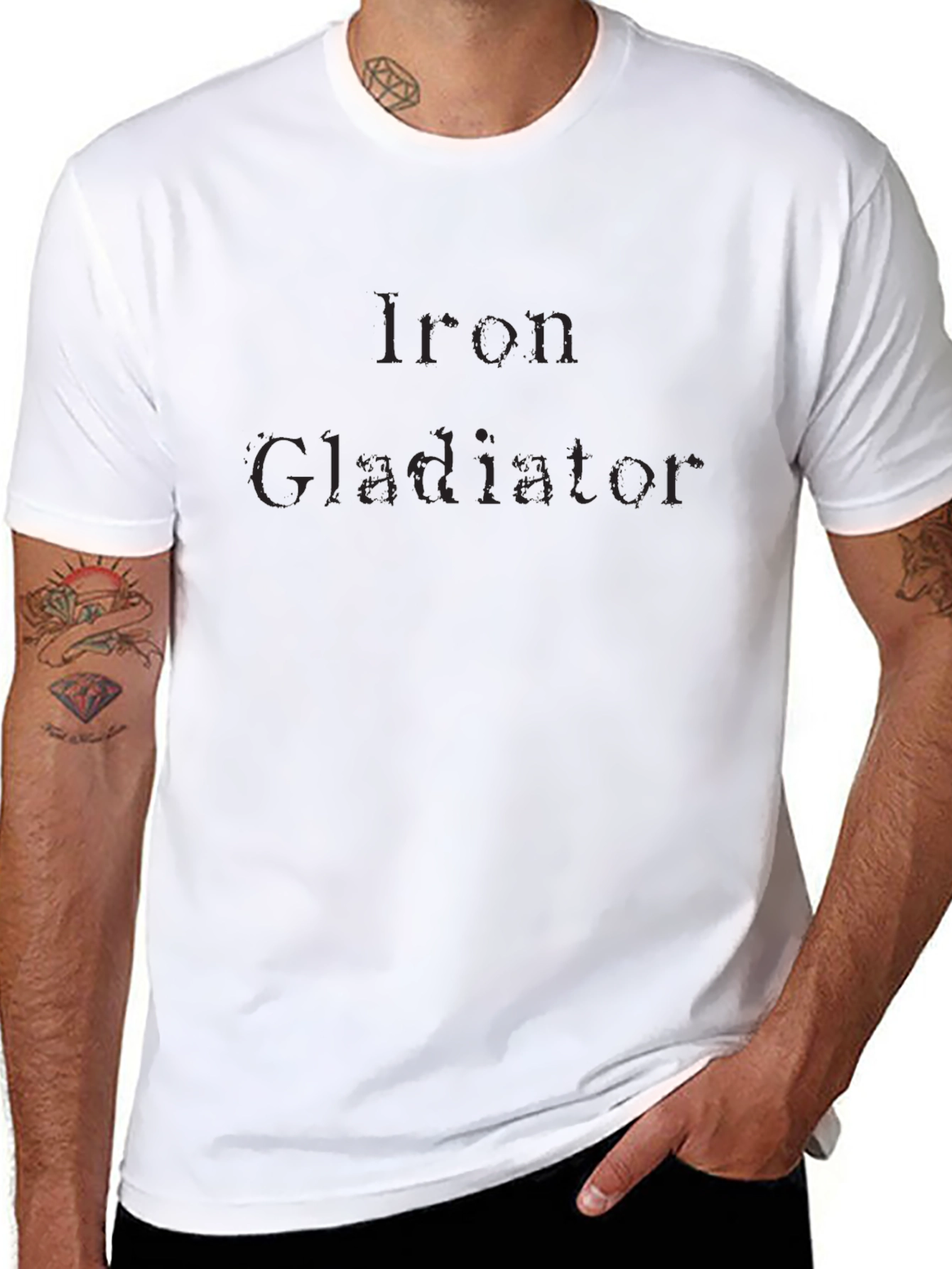 Iron Gladiator Black T-Shirt