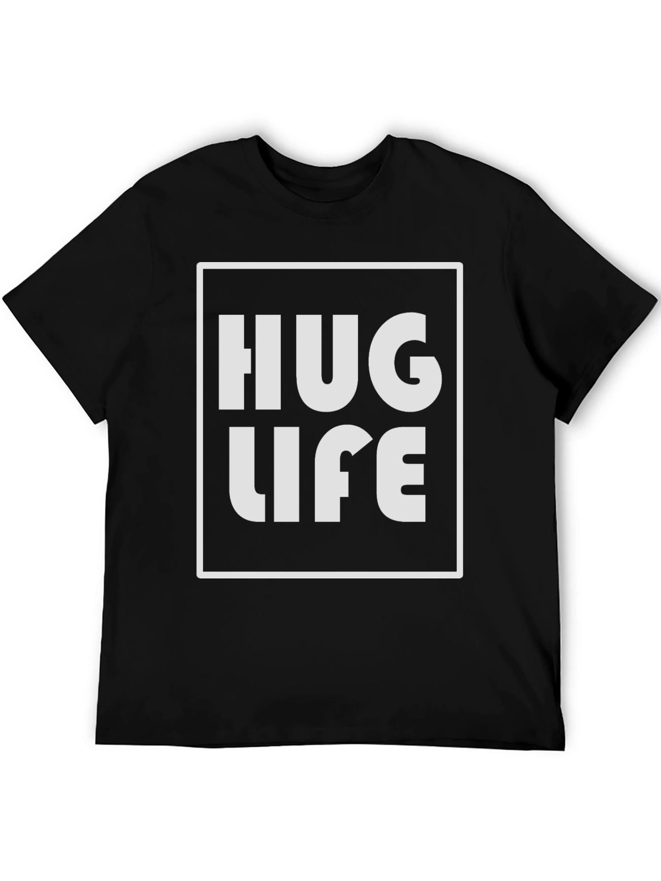 Hug Life Black Graphic Tee