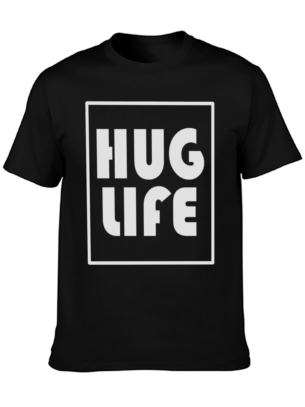 Hug Life Black Graphic Tee