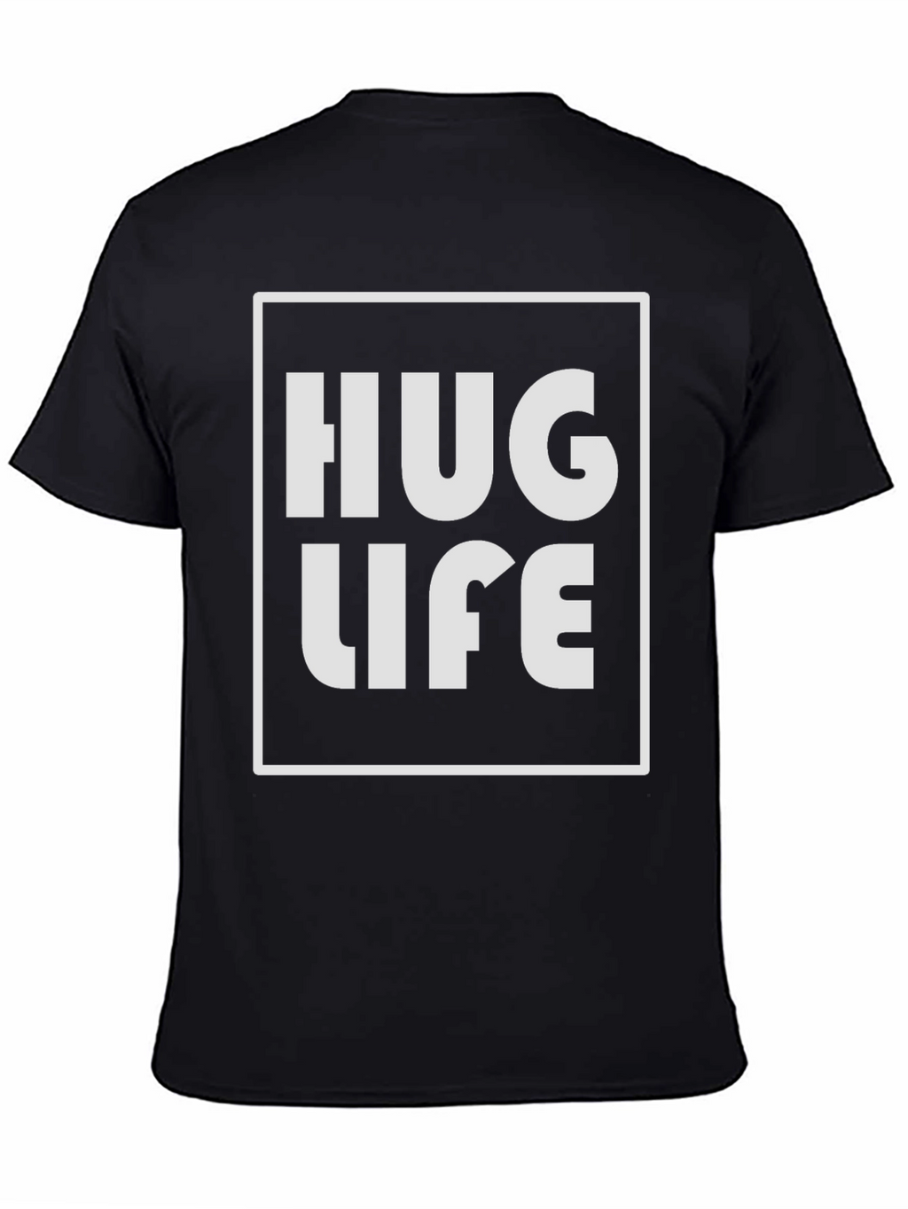 Hug Life Black Graphic Tee