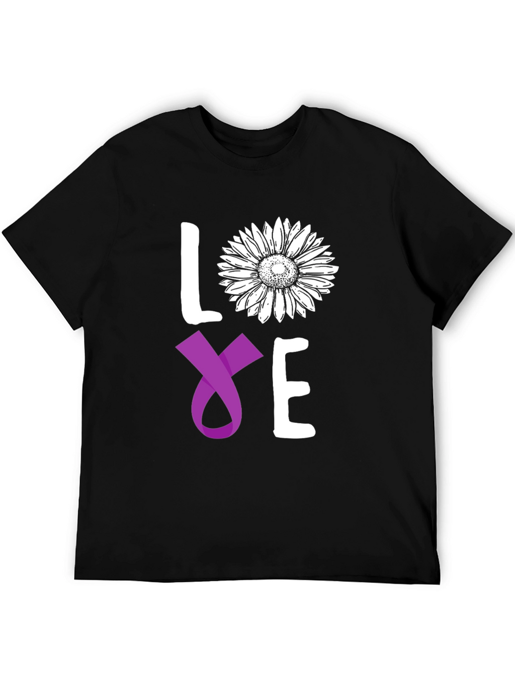 Love Sunflower Ribbon Graphic Tee