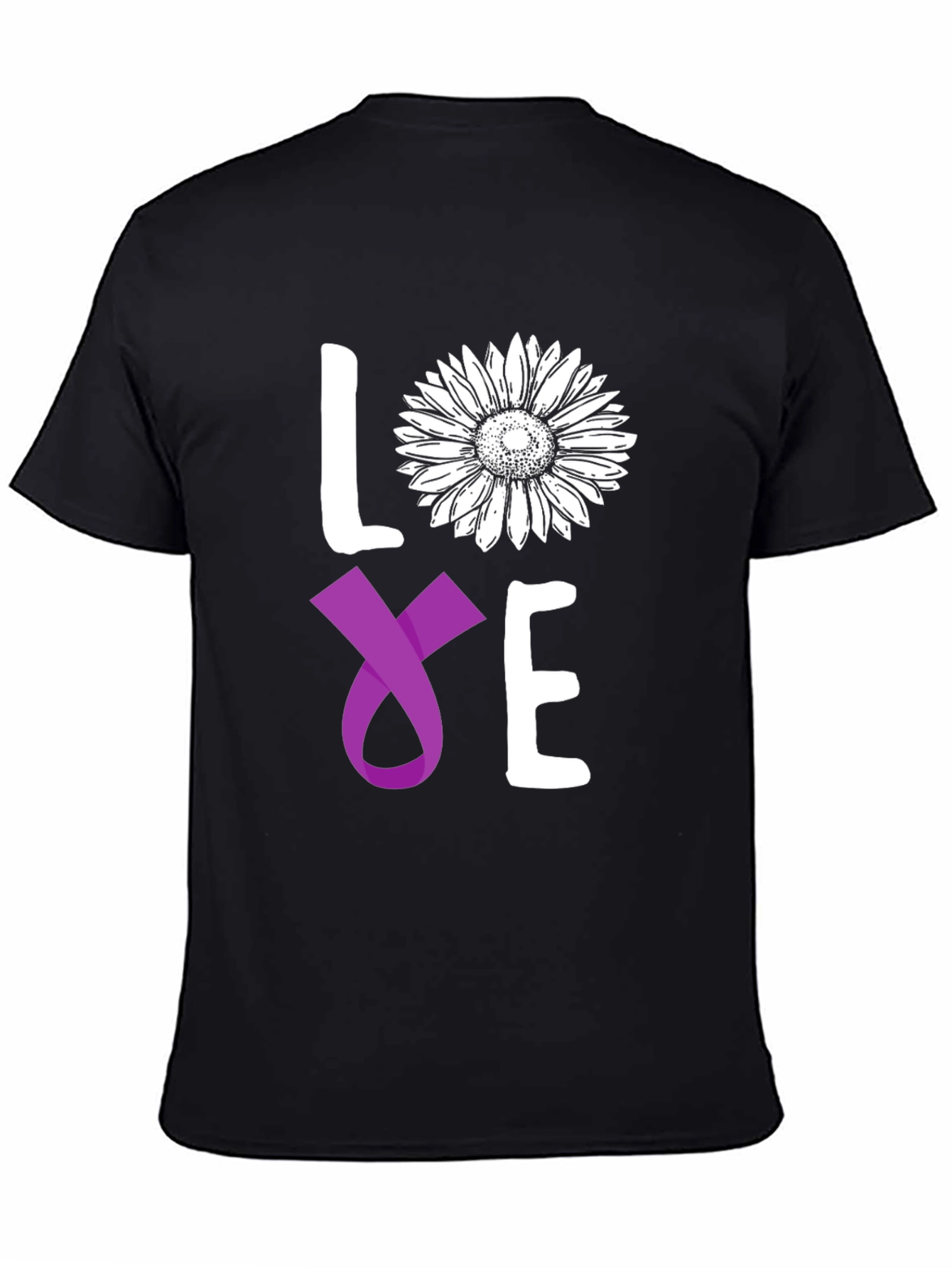 Love Sunflower Ribbon Graphic Tee