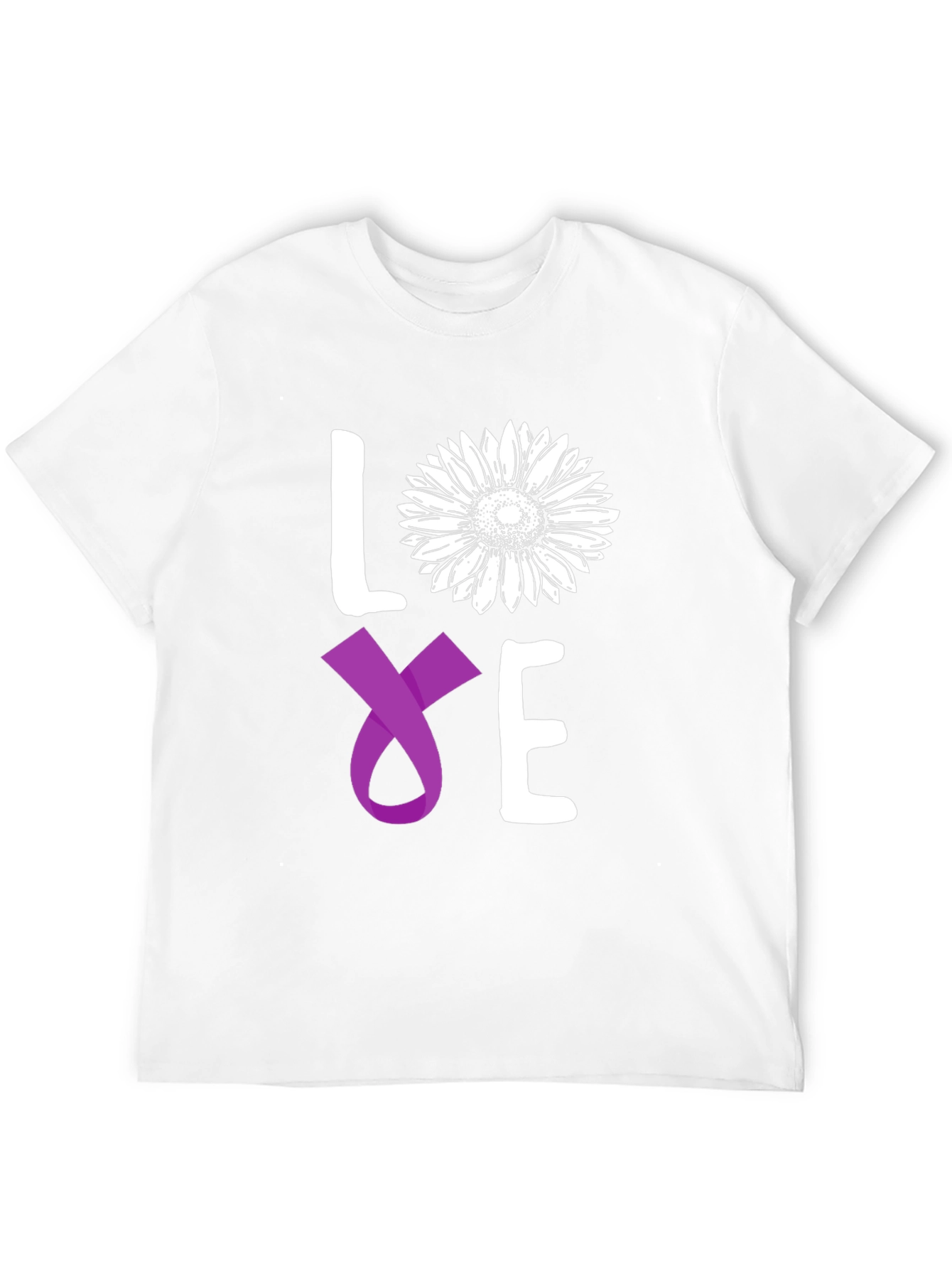 Love Sunflower Ribbon Graphic Tee