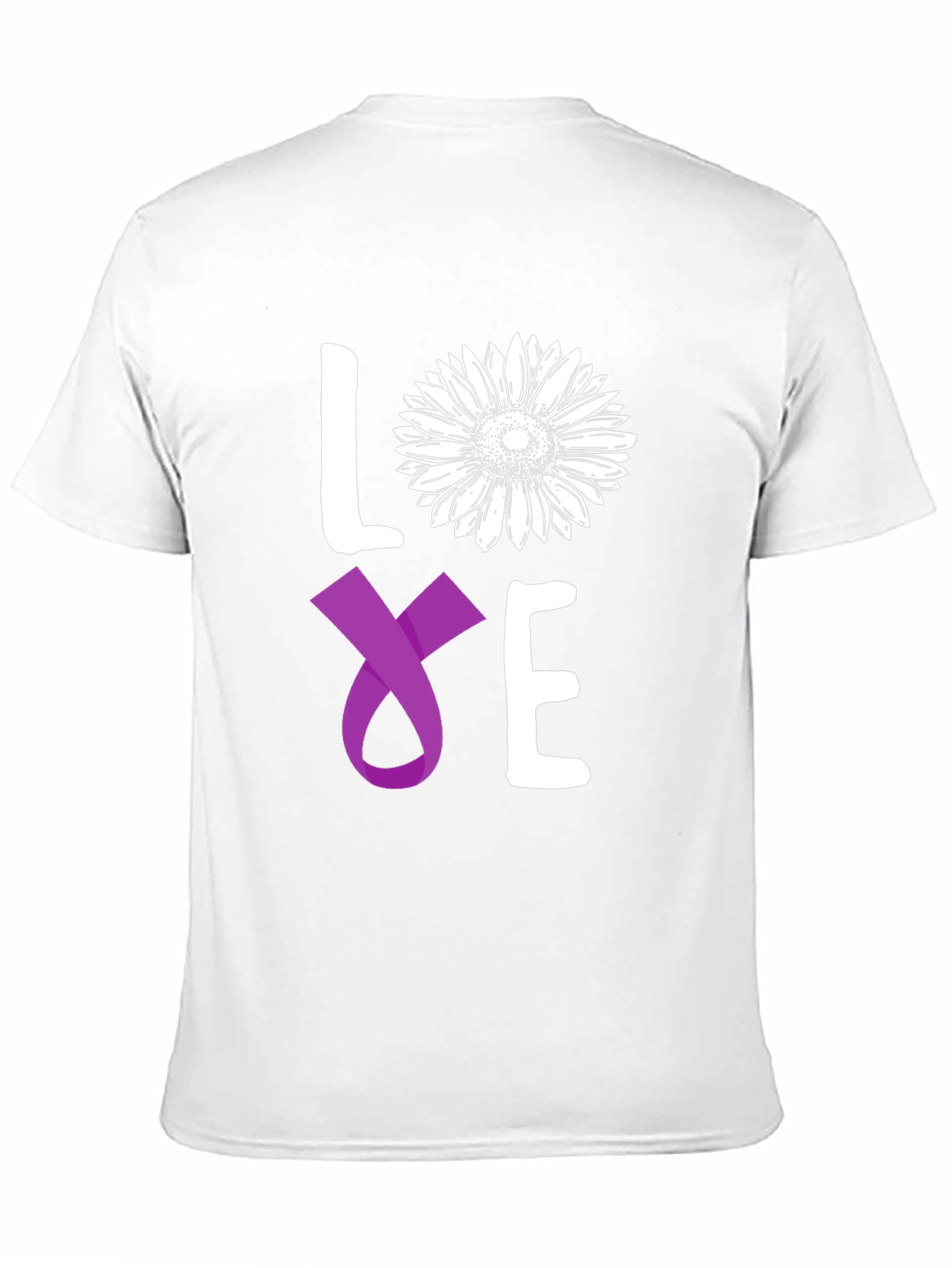 Love Sunflower Ribbon Graphic Tee