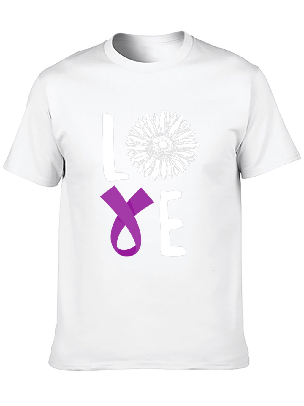 Love Sunflower Ribbon Graphic Tee