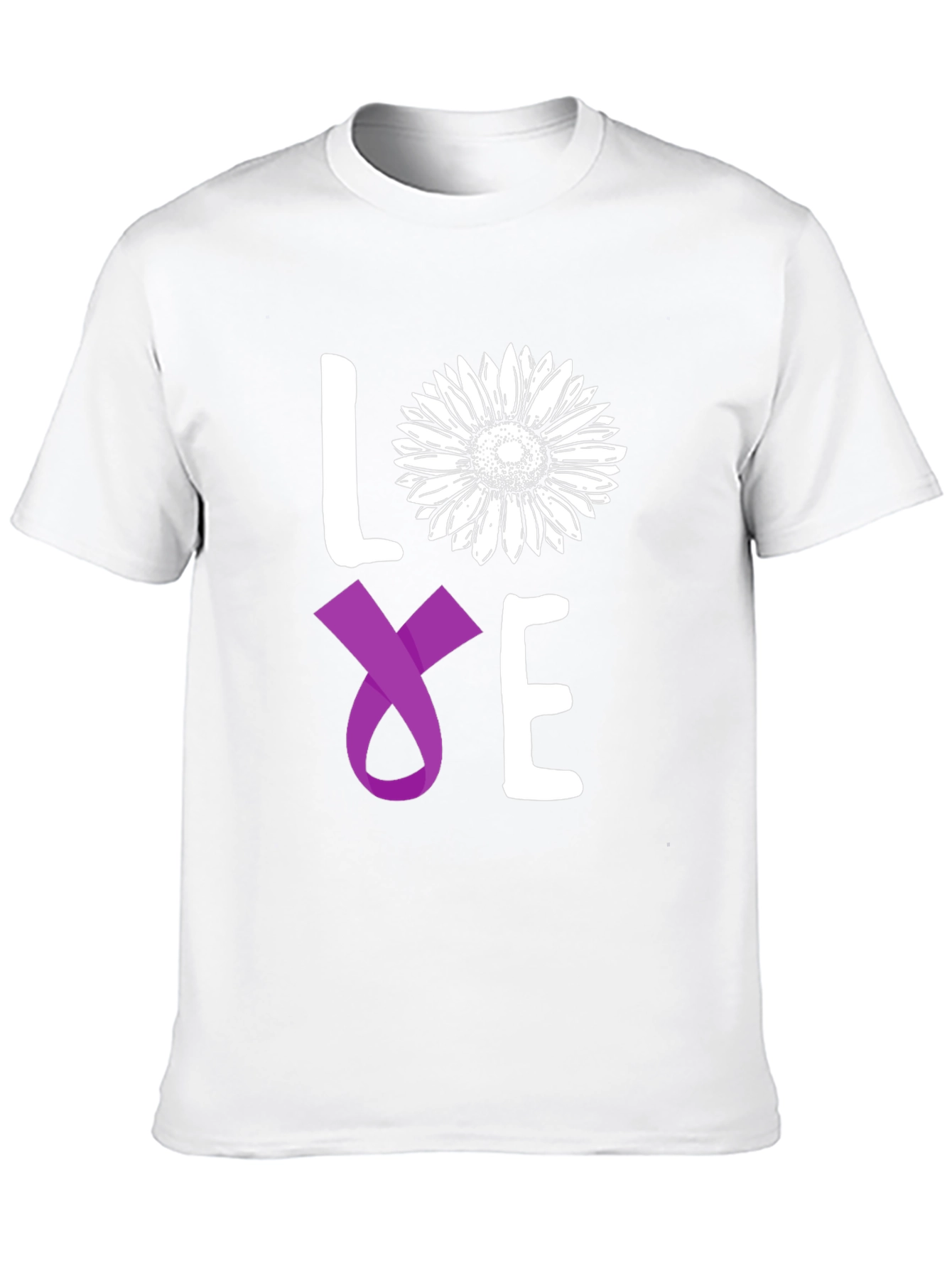 Love Sunflower Ribbon Graphic Tee