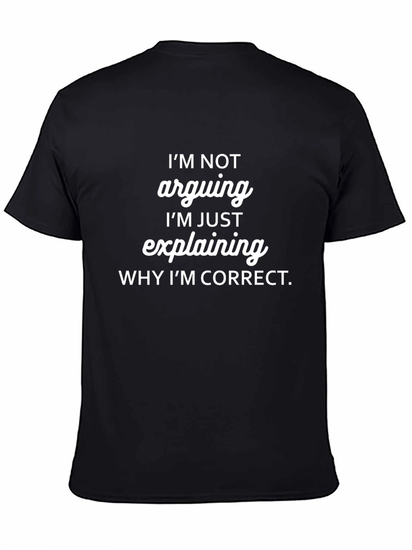 Funny Im Not Arguing Graphic T-Shirt