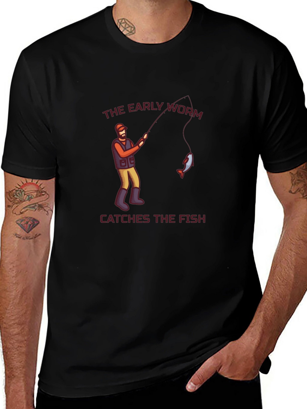 The Early Worm Catches the Fish Graphic Tee