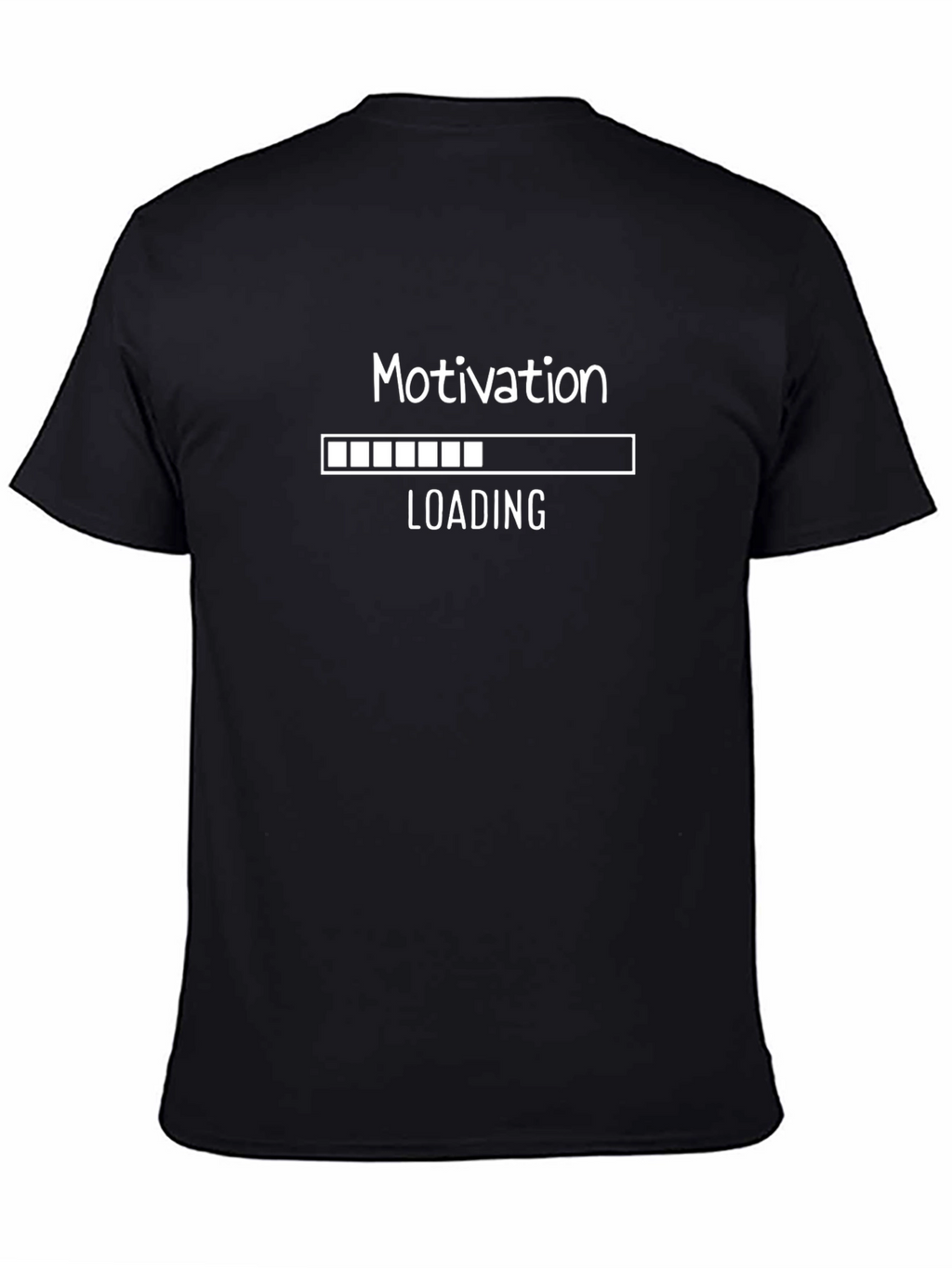 Motivation Loading Black Graphic T-Shirt