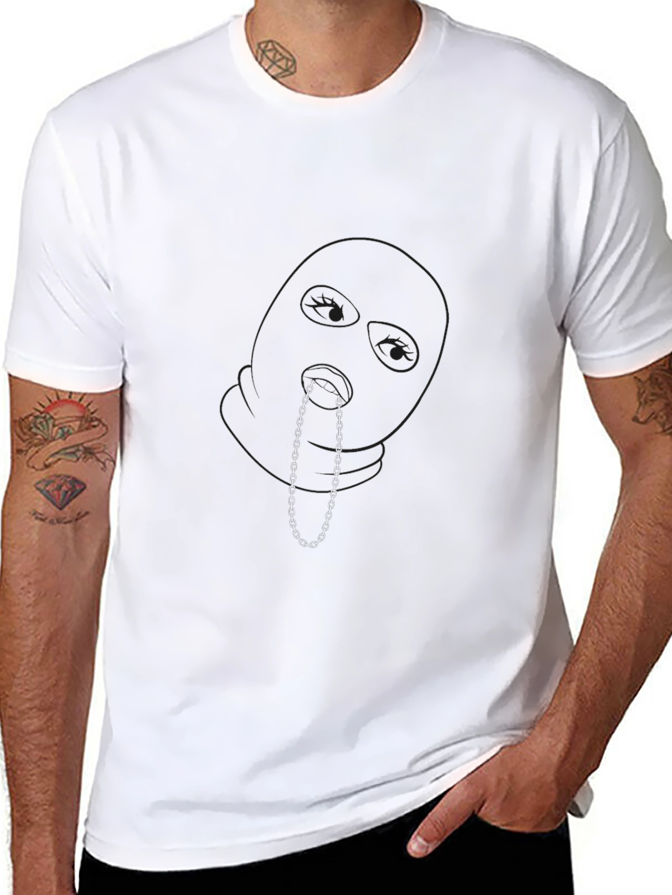 Black Short Sleeve Crew Neck T-Shirt