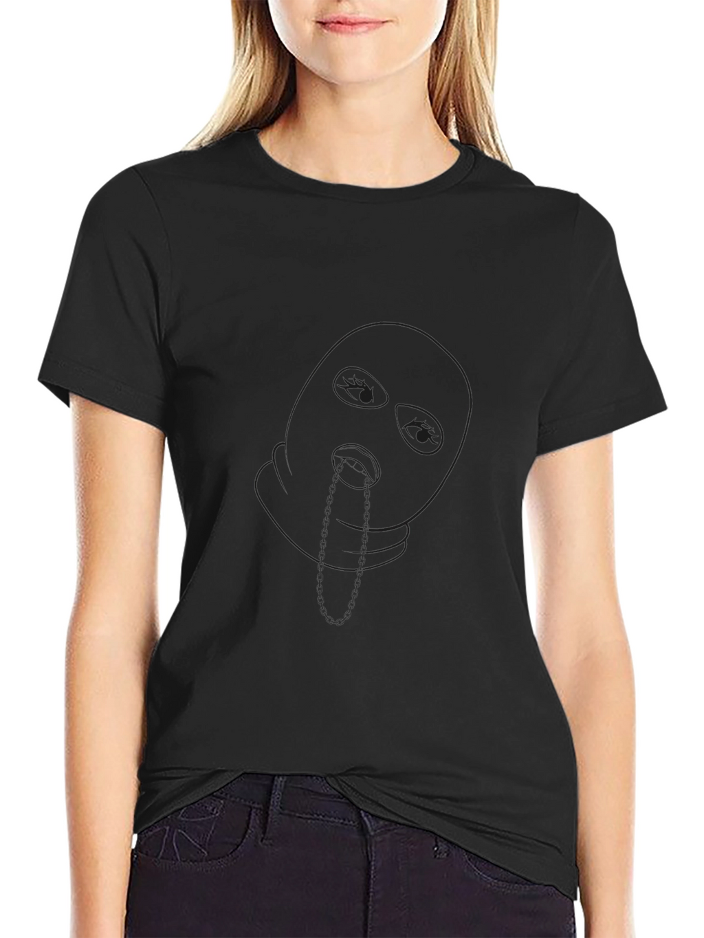 Black Short Sleeve Crew Neck T-Shirt