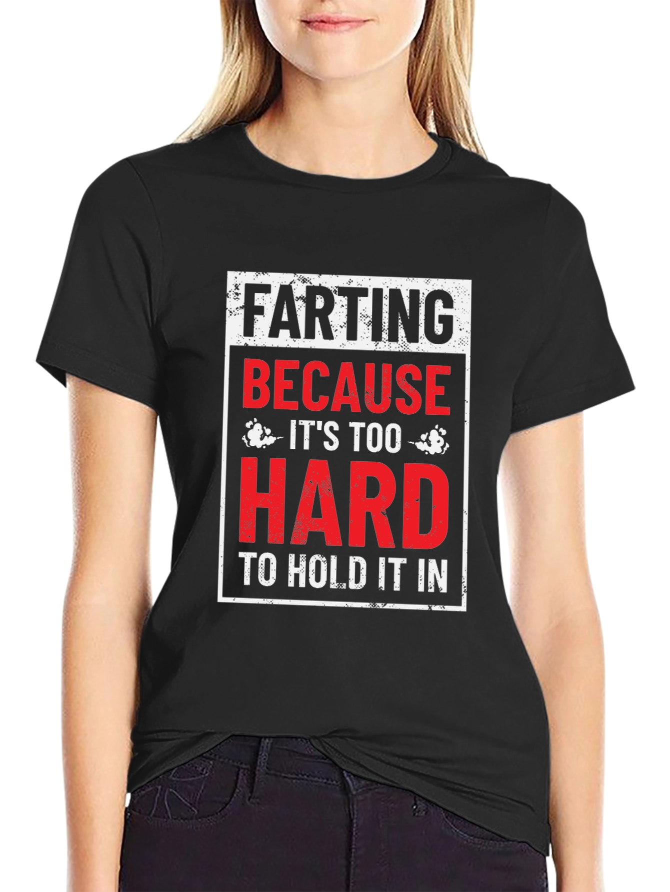 Farting Too Hard Mens Graphic T-Shirt - Funny Humor Tee