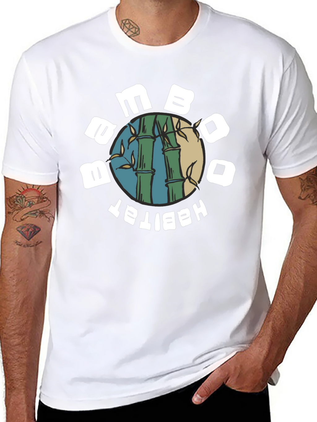 Bamboo Habitat Graphic T-Shirt - Black