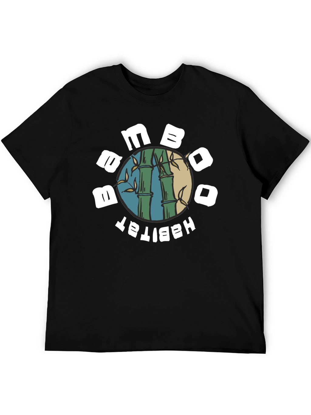 Bamboo Habitat Graphic T-Shirt - Black