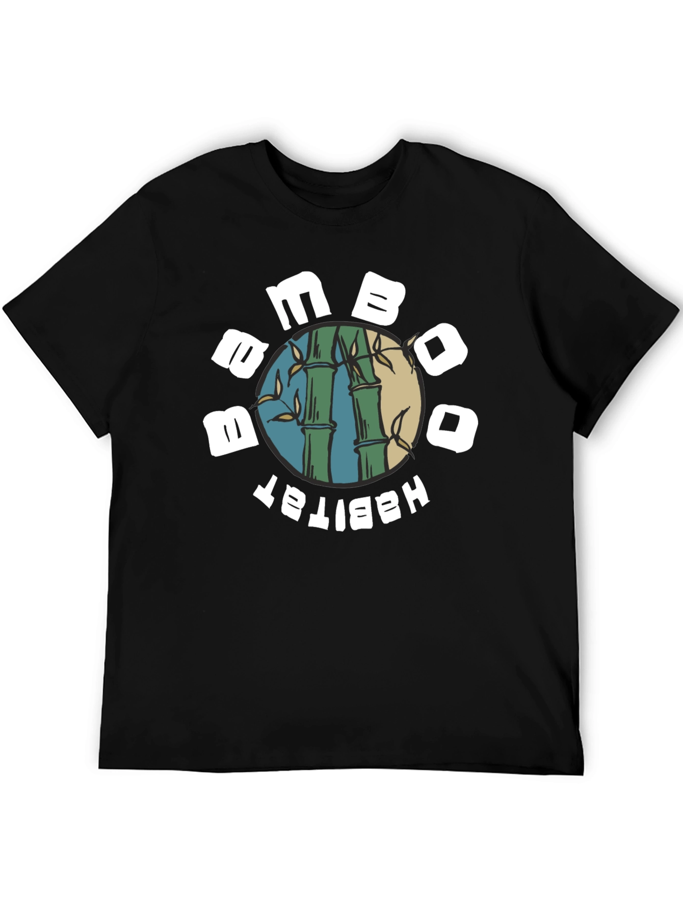 Bamboo Habitat Graphic T-Shirt - Black
