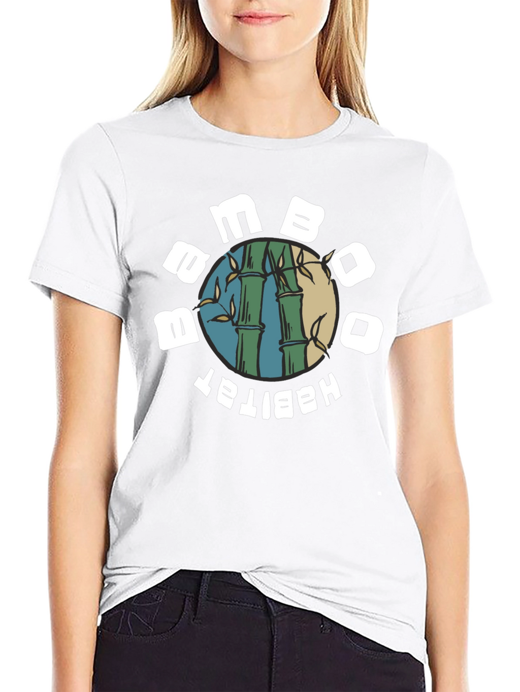 Bamboo Habitat Graphic T-Shirt - Black