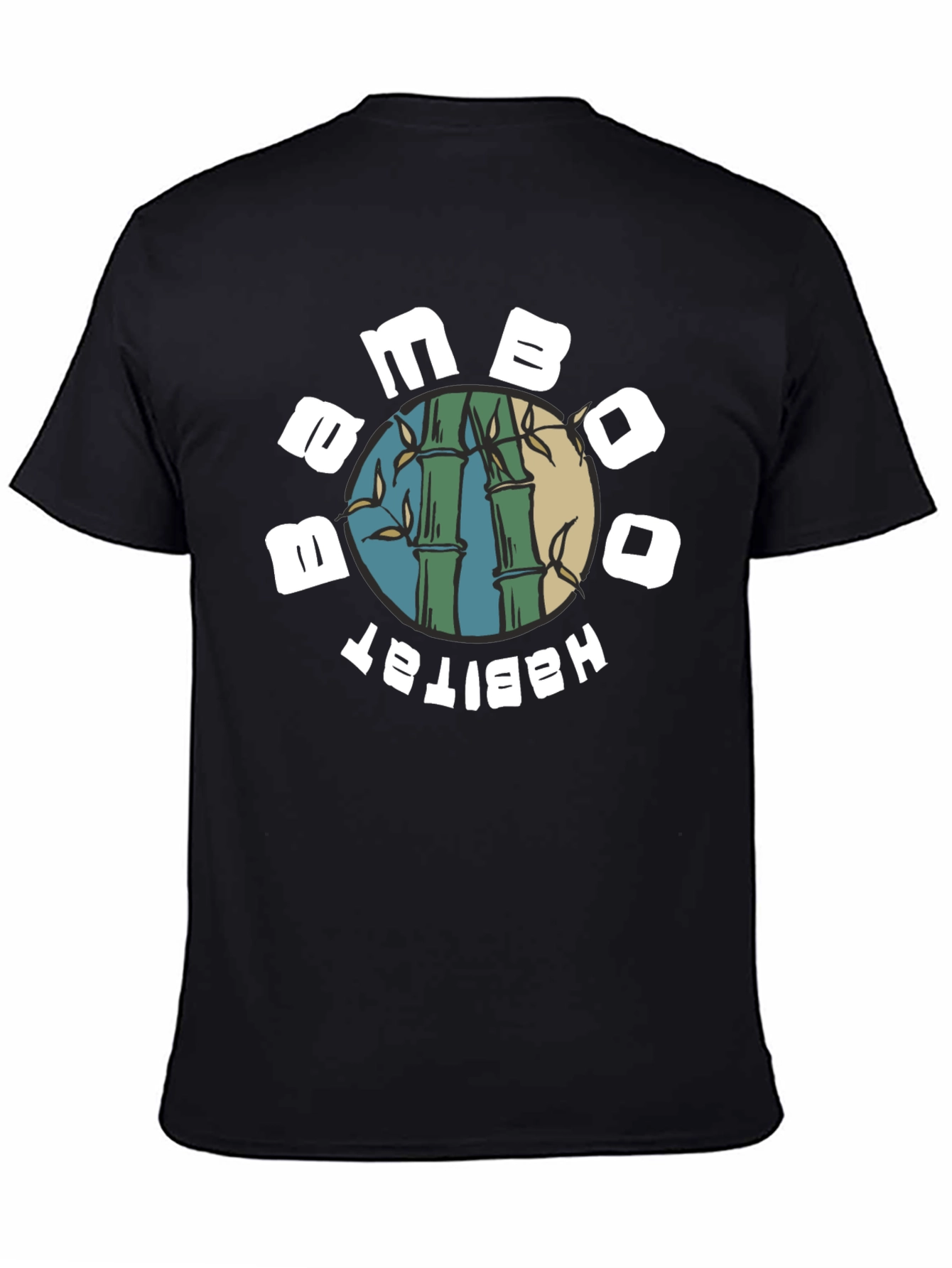 Bamboo Habitat Graphic T-Shirt - Black