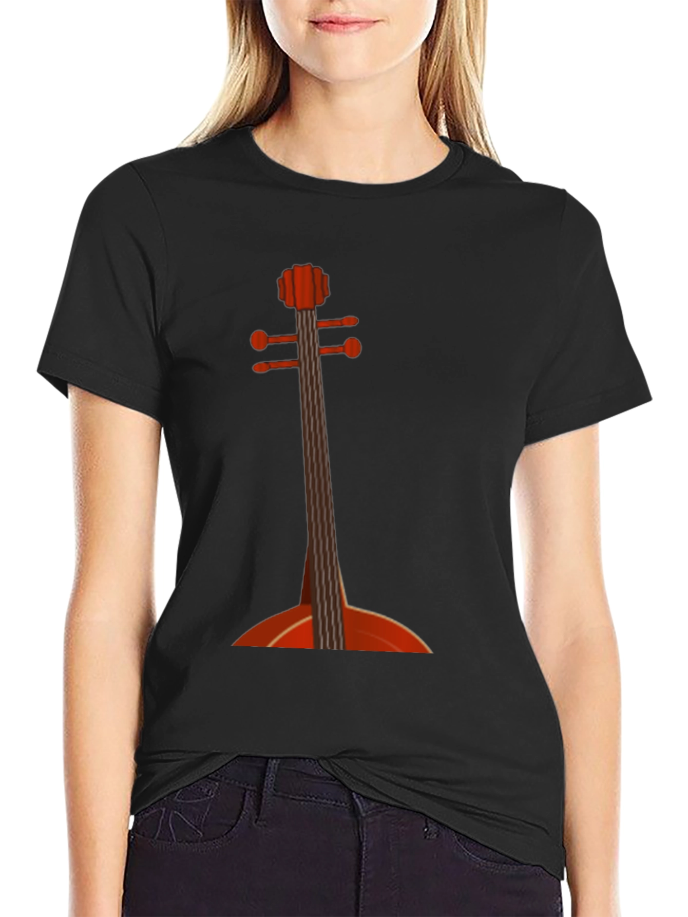 Cello Graphic Tee - Music Lovers T-Shirt