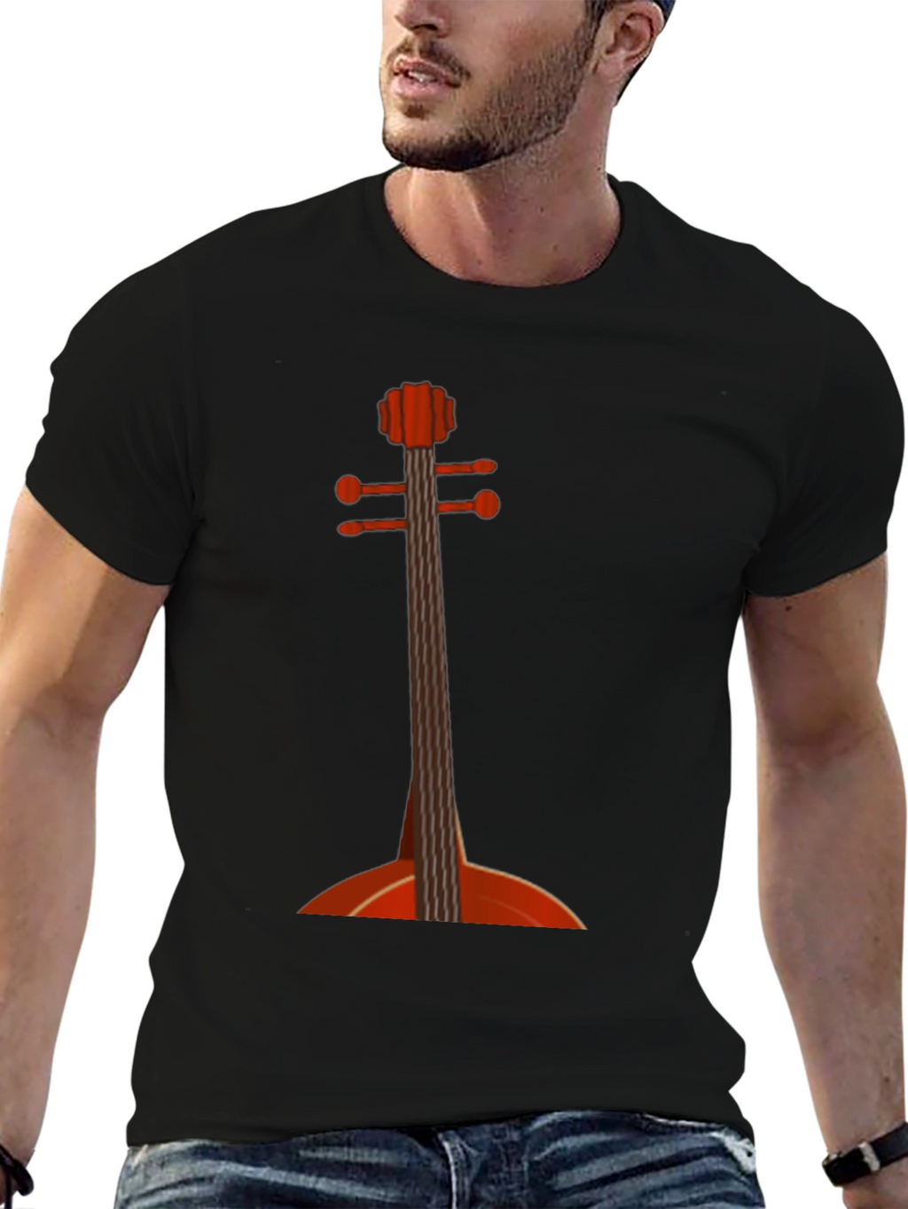 Cello Graphic Tee - Music Lovers T-Shirt