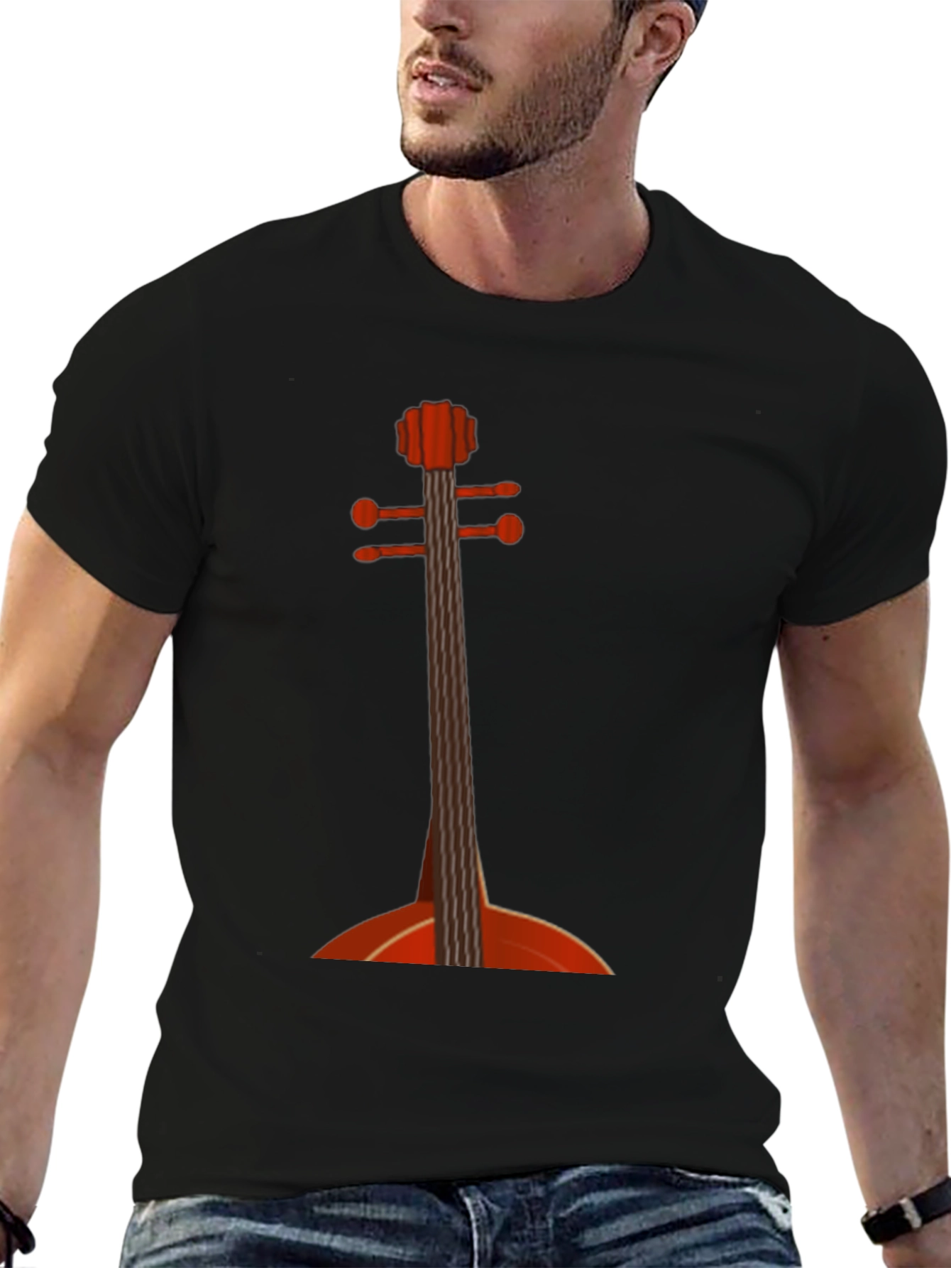 Cello Graphic Tee - Music Lovers T-Shirt
