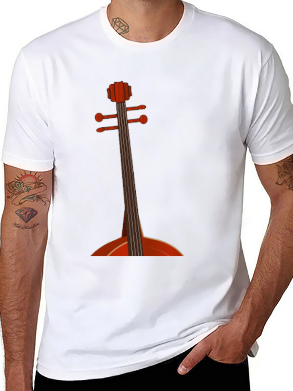 Cello Graphic Tee - Music Lovers T-Shirt