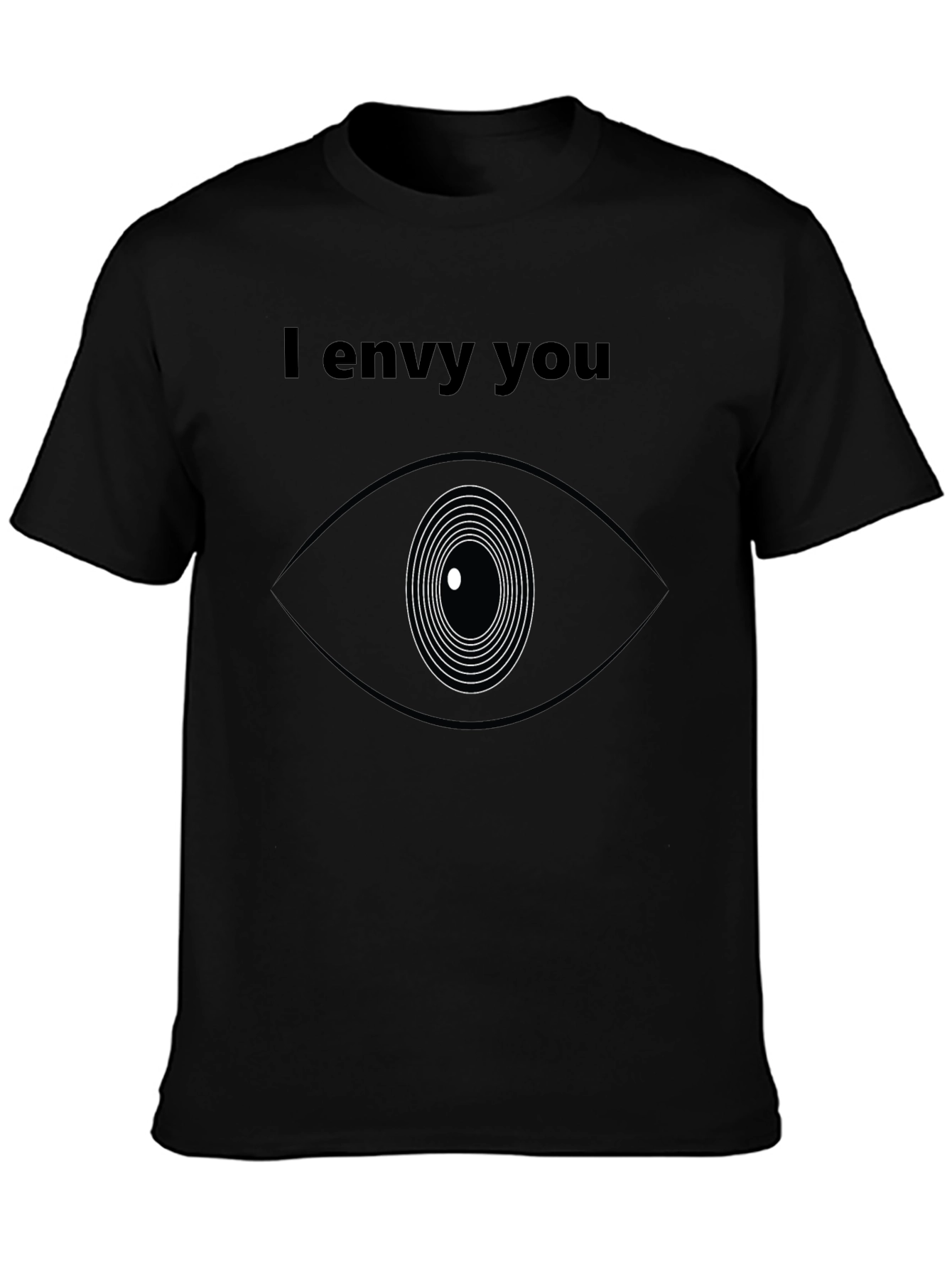 I Envy You Graphic Tee - Modern Eye Design T-Shirt