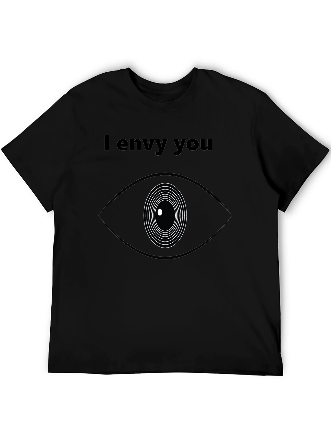 I Envy You Graphic Tee - Modern Eye Design T-Shirt