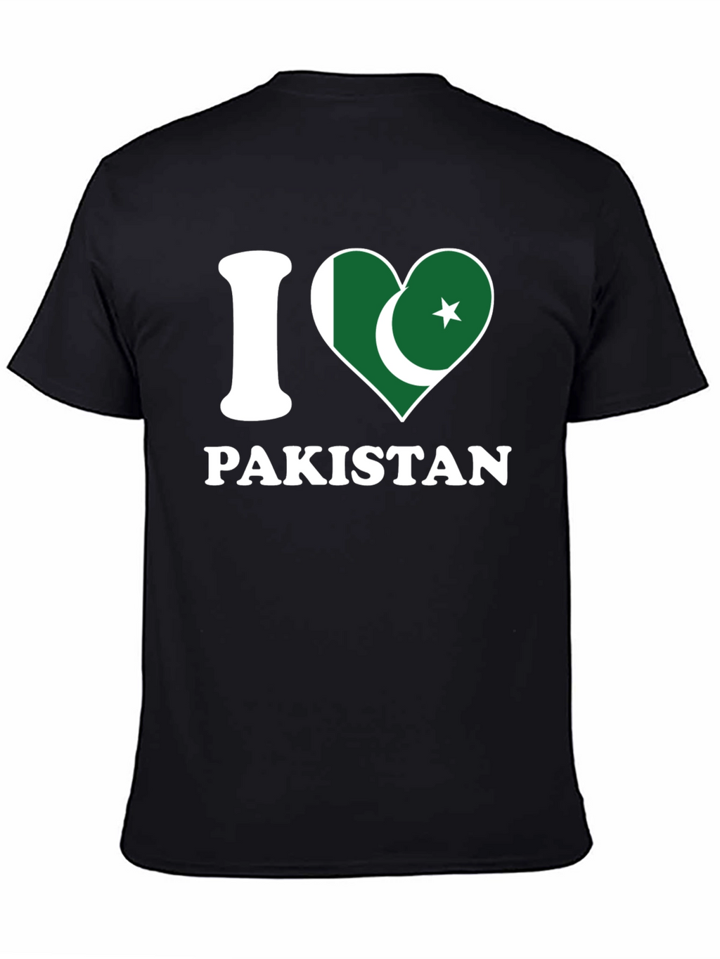 I Love Pakistan T-Shirt - Country Flag Heart Design
