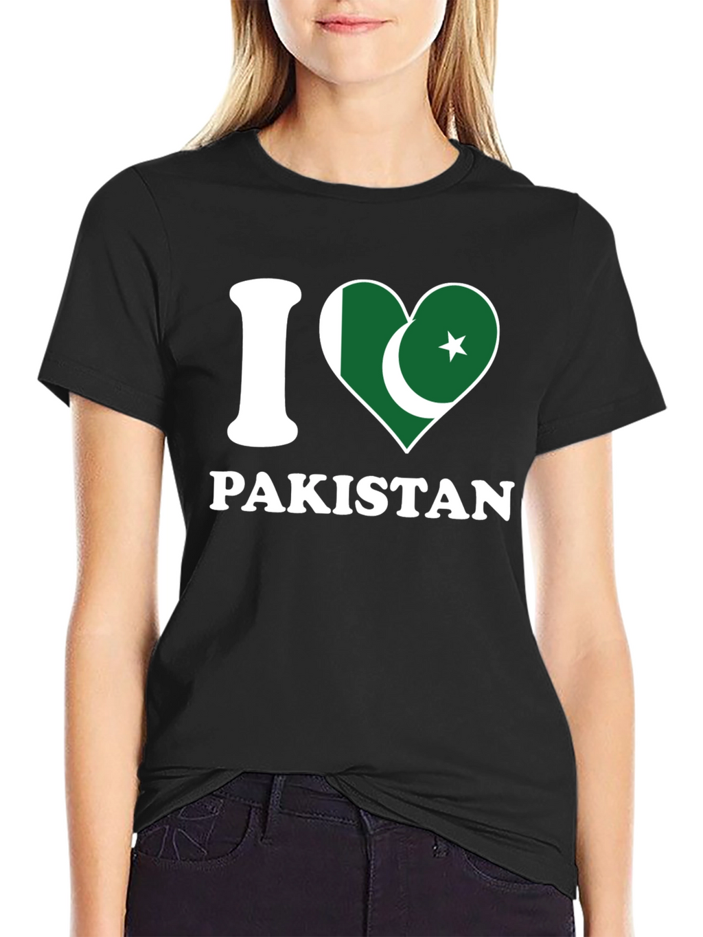 I Love Pakistan T-Shirt - Country Flag Heart Design