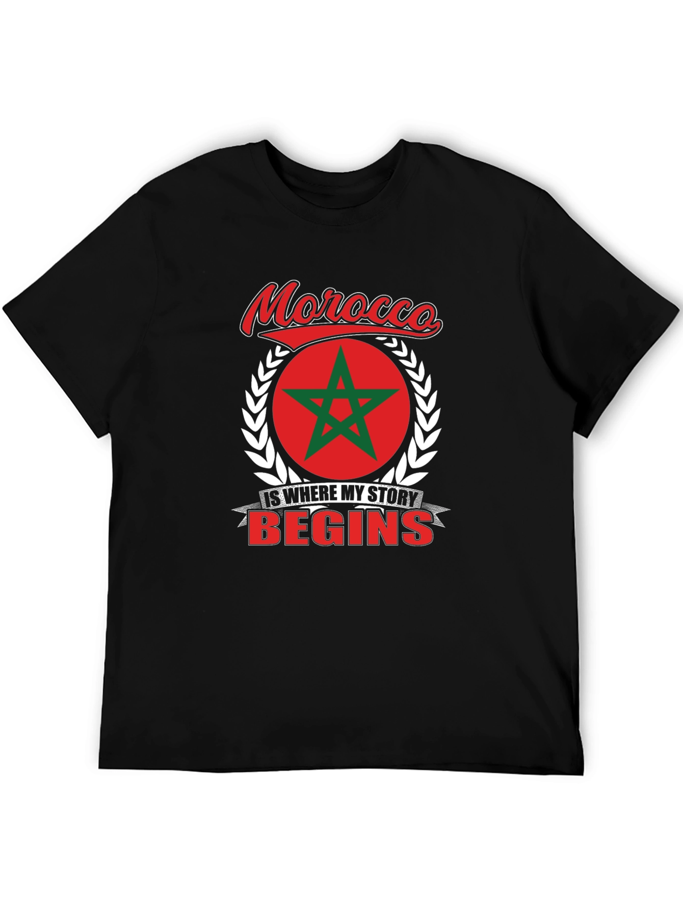 Morocco Pride T-Shirt - Where My Story Begins